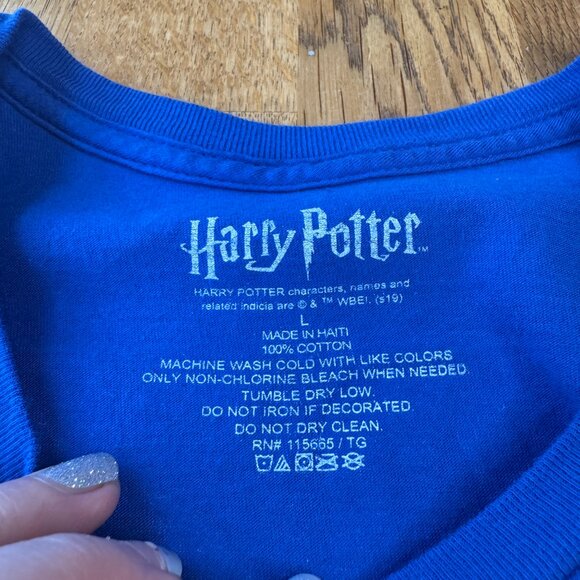 Harry Potter Ravenclaw House Blue Shirt Size Large - Picture 3 of 6